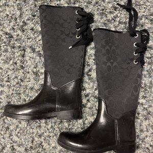 Coach rain boots for sale. Used - good condition!